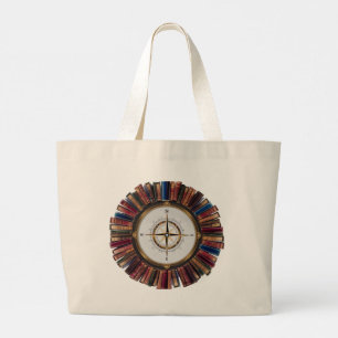Moderne Bibliophile-Tasche - Minimalistische Bibli Jumbo Stoffbeutel