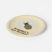 Moderne Biene Pappteller (Schrägansicht)