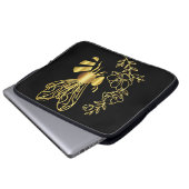 Moderne Biene und Blume Neopren Sleeve (Vorne Knopf)