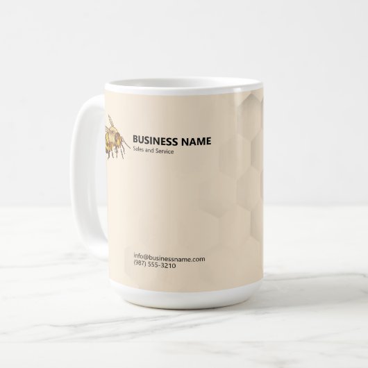 Moderne Bienen- und Honigwabenkraube Tasse für ant (Vorderseite Links)