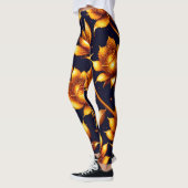 Moderne Big Luxury Gold Rose Collection Leggings (Links)