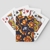 Moderne Big Luxury Gold Rose Collection Spielkarten (Rückseite)