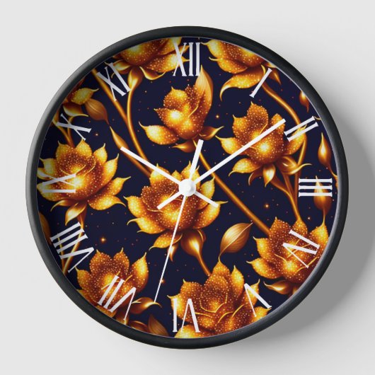 Moderne Big Luxury Gold Rose Collection Uhr (Vorderseite)