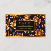 Moderne Big Luxury Gold Rose Collection Visitenkarte (Vorderseite)