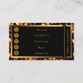 Moderne Big Luxury Gold Rose Collection Visitenkarte (Rückseite)