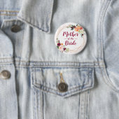 Moderne Bildermutter des Brautgartens Button (Beispiel)