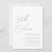 Moderne Bildkalligraphiebezeichnungen mit Details  Einladung (Vorderseite)