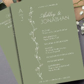 Moderne Bio Blumenzeremonie Programm