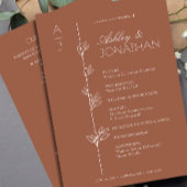 Moderne Bio Blumenzeremonie Programm