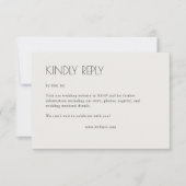 Moderne Bio Blumenzeremonie RSVP Karte (Vorderseite)