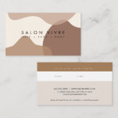 Moderne Bio Formen Salon Stellenkarte Visitenkarte (Vorne/Hinten)