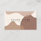 Moderne Bio Formen Salon Stellenkarte Visitenkarte (Vorderseite)