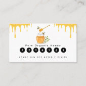 Moderne Bio Honigfarm Treuekarte (Vorderseite)