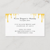 Moderne Bio Honigfarm Visitenkarte (Rückseite)