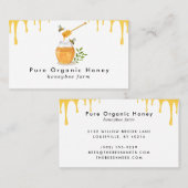 Moderne Bio Honigfarm Visitenkarte (Vorne/Hinten)