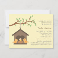 Moderne Birdhouse Nest Bird Spring Baby Dusche