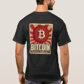 Moderne Bitcoin-Kryptowährung T-Shirt (Rückseite)
