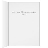 Moderne Black and Gold Weihnachtskarte (Innen (Rechts))