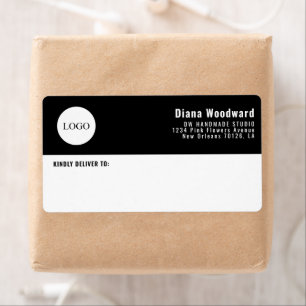 Moderne Black and White Business Shipping
