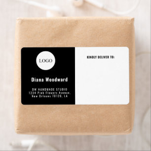 Moderne Black and White Business Shipping