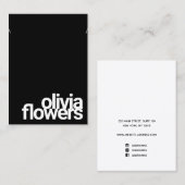 Moderne Black Bracelet Necklass Business Card Visitenkarte (Vorne/Hinten)