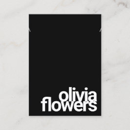 Moderne Black Bracelet Necklass Business Card Visitenkarte