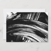 Moderne Black Brush Script Foto Graduation Party Einladung (Rückseite)