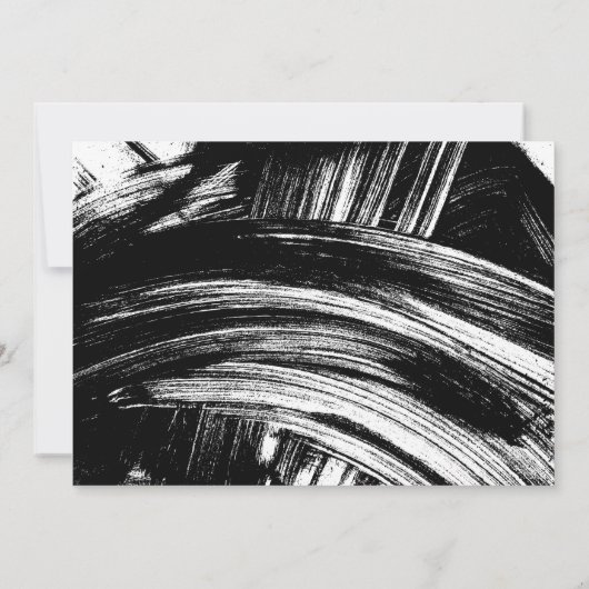 Moderne Black Brush Script Foto Graduation Party Einladung (Rückseite)