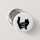 Moderne Black Cat Mama Button (Vorne & Hinten)