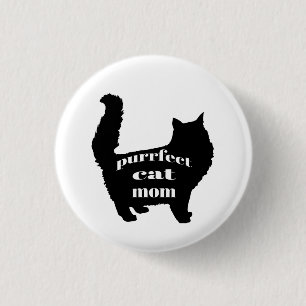 Moderne Black Cat Mama Button
