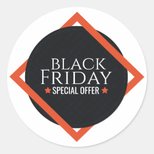 Moderne Black Friday Sonderangebote Sticker