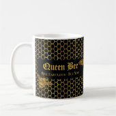 Moderne Black Gold Biene Fabulous Bee You Queen Be Kaffeetasse (Links)