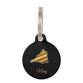 Moderne Black Gold Cat Haustiermarke