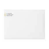 Moderne Black & Gold Peace Liebe Joy Christmas Tre (Vorderseite)