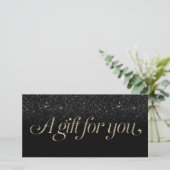 Moderne Black & Gold Salon Wellness-Center Geschen (Stehend Vorderseite)