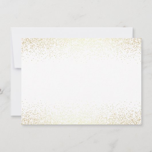 Moderne Black & Gold Script Überraschung Geburtsta Einladung (Rückseite)