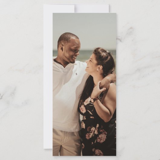 Moderne Black Gold Sporty Wedding rettet das Datum (Rückseite)