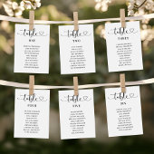 Moderne Black Heart Script Hochzeitsskripte Tischn Einladung