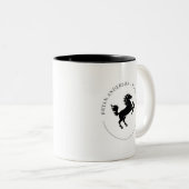 Moderne Black Horse Coffee Tasse (VorderseiteRechts)