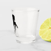Moderne Black Horse Silhouette Schnapsglas (Rechts)