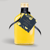 Moderne Black Lemons Limoncello Veranstaltung Hoch Geschenkanhänger