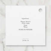 Moderne Black Lemons Limoncello Veranstaltung Hoch Geschenkanhänger (Rückseite)