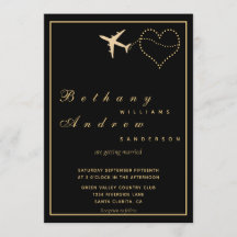 Moderne Black Passport-Hochzeit