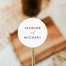 Moderne Black Script-Hochzeitsskripte-Umschlag Auf