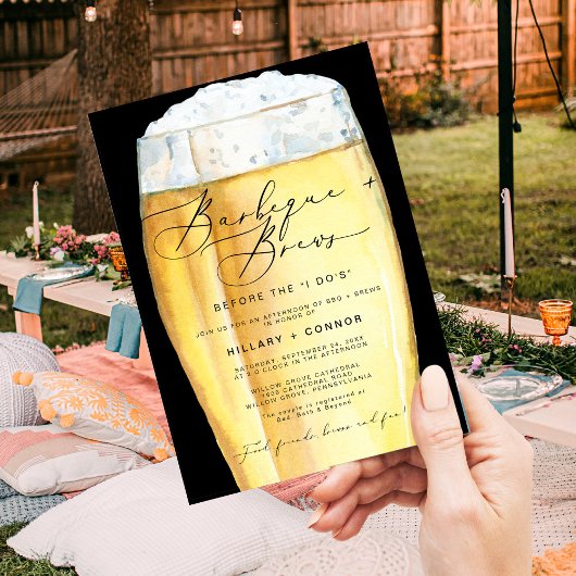 Moderne Black Sys & Hers Calligraphy GRILLEN & Bre Einladung