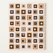 Moderne Black Terracotta Squares 2023 Planer (Rückseite)