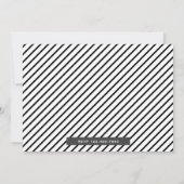 Moderne Black Tuxedo Stag Bachelor Party Einladung (Rückseite)