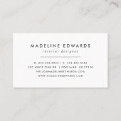 Moderne Black & White Terrazzo Business Card Visitenkarte (Rückseite)