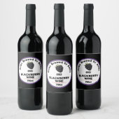 Moderne BlackBerry Wine Flasche Weinetikett (Flaschen)