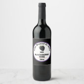 Moderne BlackBerry Wine Flasche Weinetikett (Vorderseite)